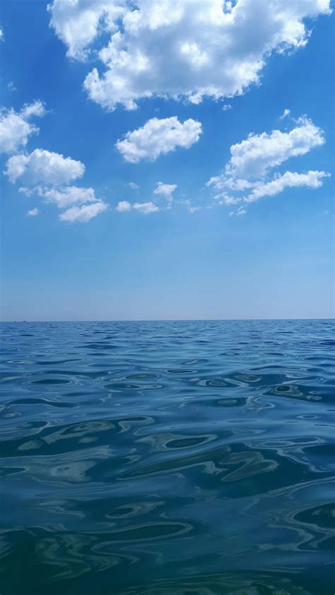 Wallpaper / background #blue #sky #sea #clouds Blue Colour Wallpaper, Colorful Wallpaper, Beach ...