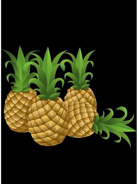 "Anatomy of a pineapple Pattern" Poster for Sale by MrTmS | Redbubble