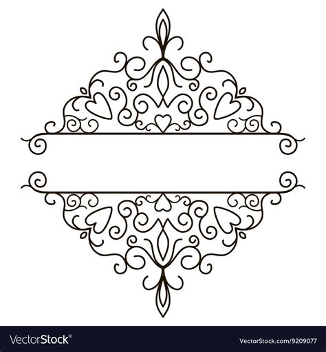 Vintage design elements for page border Royalty Free Vector