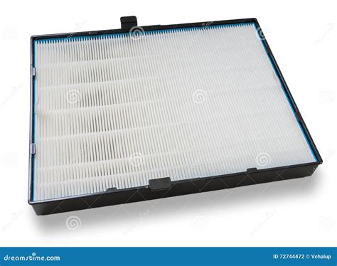 High Efficiency Air Filter for HVAC System. on White. Stock Photo - Image of cleaning, effect ...