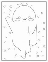 Adorable Fantasma Para Colorear Imprimir E Dibujar –ColoringOnlyCom sketch template