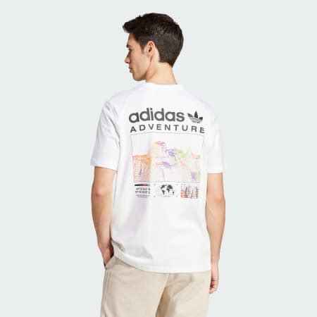 Clothing - adidas Adventure Graphic Tee - White | adidas Kuwait