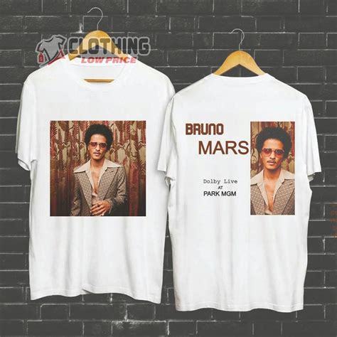 Bruno Mars Tour 2023 Dolby Live Merch Bruno Mars World Tour 2023 T ...