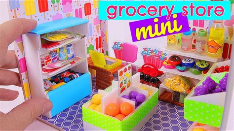 DIY Miniature Grocery Store - YouTube