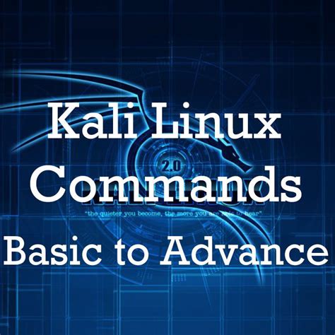 Kali Linux commands list - Basic to Advanced with Examples