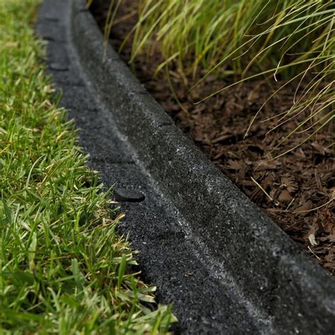 Shop Rubberific 4-ft Black Landscape Edging Section at Lowes.com ...