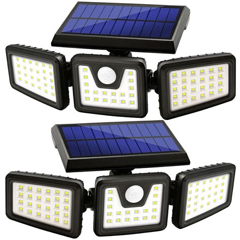 Solar Lights Outdoor, Wireless LED Solar Motion Sensor Lights Outdoor ...