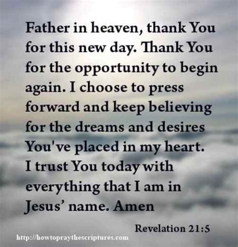 Prayer To Thank God For This New Day