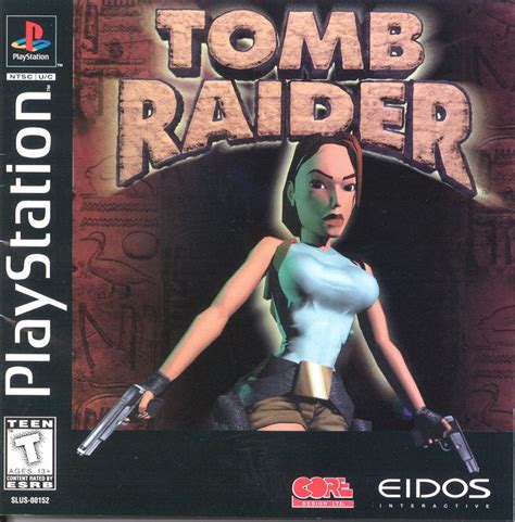 Tomb Raider (1996) PlayStation box cover art - MobyGames