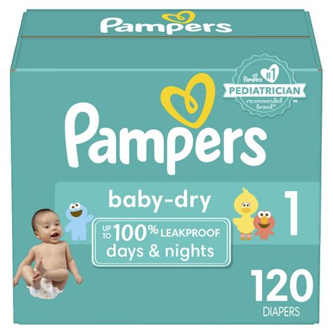 Pampers Baby-Dry Diapers Size 1 - Shop Diapers at H-E-B