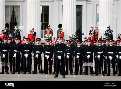 Officer cadets at the Passing Out Parade at Sandhurst Royal Military ...