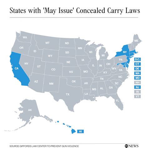 Right To Carry States Map