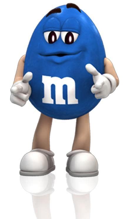 My favorite M character....Blue | M&m characters, M m candy, Candy art