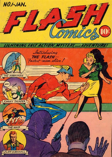 One Stop Geek Shop: I Love Old Comics - Flash Comics #1 Jan 1940