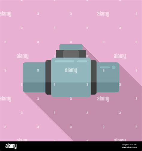 Metal pipe icon flat vector. Water tube. Gas pressure Stock Vector Image & Art - Alamy