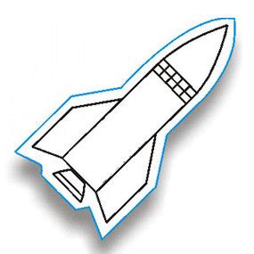 Rocket Outline - ClipArt Best