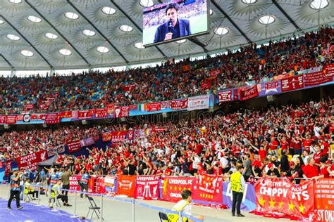 Liverpool Football Club Fans during the 2018 UEFA Champions League ...