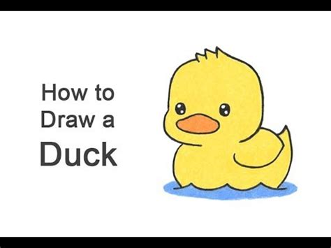 How to Draw a Duck (Cartoon) - YouTube