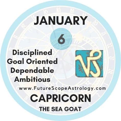 January 6 Zodiac Sign (Capricorn) Birthday Personality, Birthstone, Compatibility, Ruling Planet ...