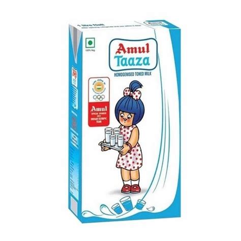 Amul Taaza Full Cream Milk 1L (Carton of 12) - KIASU MART