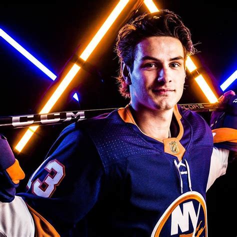 Mathew Barzal on Instagram: “💙🧡” | Hockey players, Hockey, Nhl players