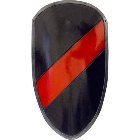 Red and Black Striped RFB Large LARP Shield - Medieval Collectibles | Black stripes, Larp ...