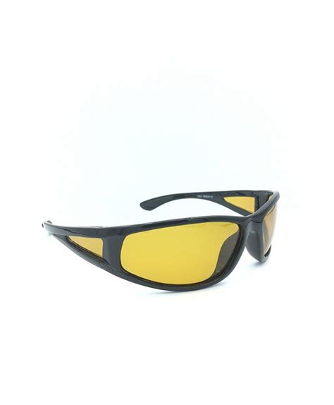 Night Driving Yellow Lens Polarized Sport Sunglasses for men or women 100% UVA/UVB - Black ...