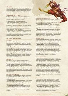 Dungeons And Dragons Rules, Dungeons And Dragons Classes, Dnd 5e Monk, Dnd Feats, Dnd Character ...