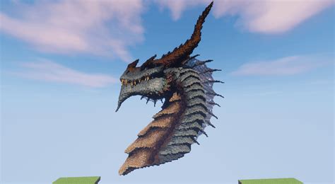 I made a dragon head in Minecraft : r/gaming