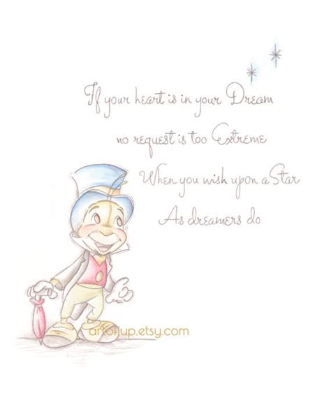 Jiminy Cricket Print Pinocchio Wall Art Nursery Art Home - Etsy