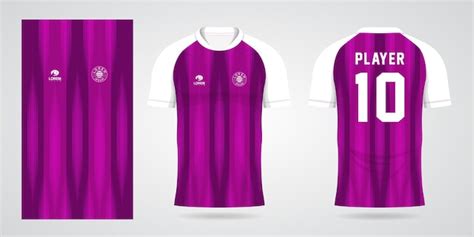 Premium Vector | Purple football jersey sport design template