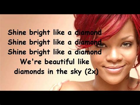 Rihanna Diamonds lyrics - YouTube