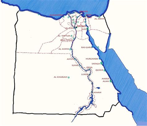 A map clarifying the location of the Red Sea ports in relation to the ...