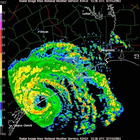 Map Catalog GIS 3015: Doppler Radar - Hurricane tracking