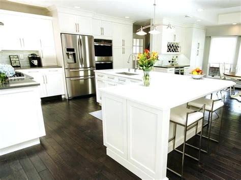 L Shaped Kitchen Island Designs With Seating