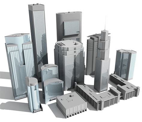 11 Buildings 3D Models – 3D Horse