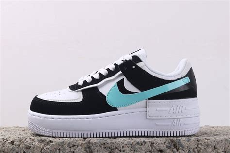 Ladies Nike Air Force 1 Shadow “Diamond” White/Black-Aurora - FavSole.com