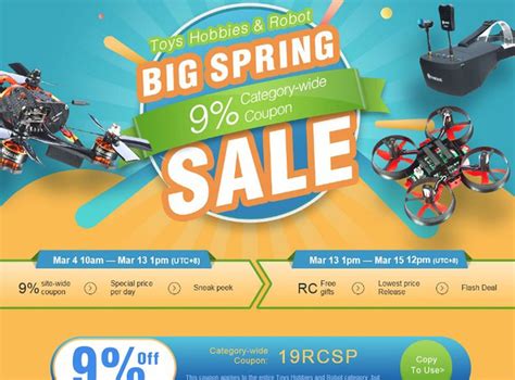 Banggood Has Launched The Toys Hobbies And Robot Big Spring Sale