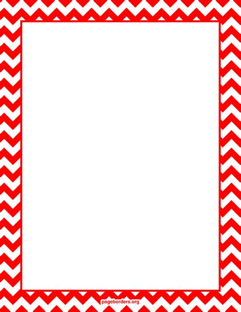 red chevron border - Clip Art Library