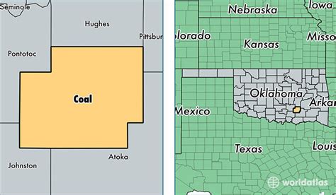 Coal County, Oklahoma / Map of Coal County, OK / Where is Coal County?