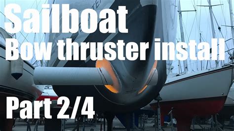 Cutting the holes! | DIY bow thruster install - YouTube