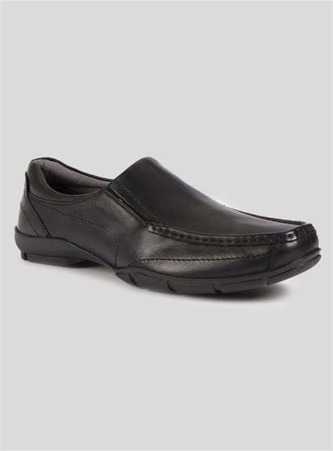 Menswear Sole Comfort Black Slip-On Wallaby Shoes | Tu clothing