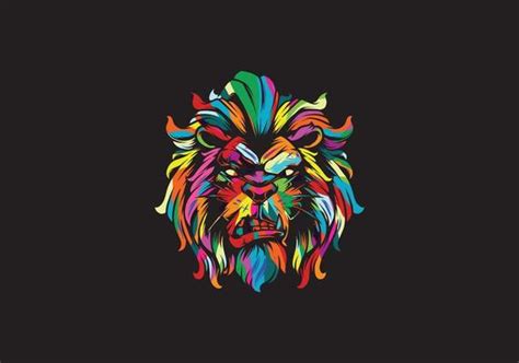 Colorful Lion Vector Art, Icons, and Graphics for Free Download