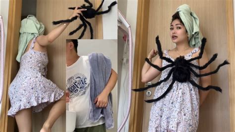 GIANT SPIDER PRANK HAHA NAKAPAGTAGALOG BIGLA - YouTube