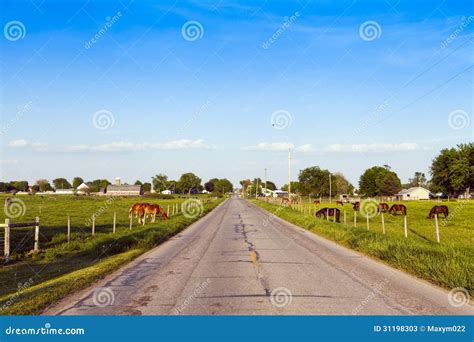 American Countryside Road stock image. Image of countryside - 31198303