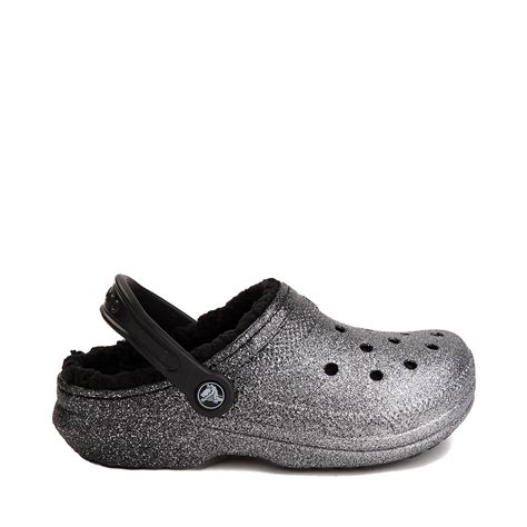 Crocs Classic Glitter Lined Clog - Black / Multicolor | Journeys