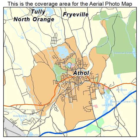 Aerial Photography Map of Athol, MA Massachusetts