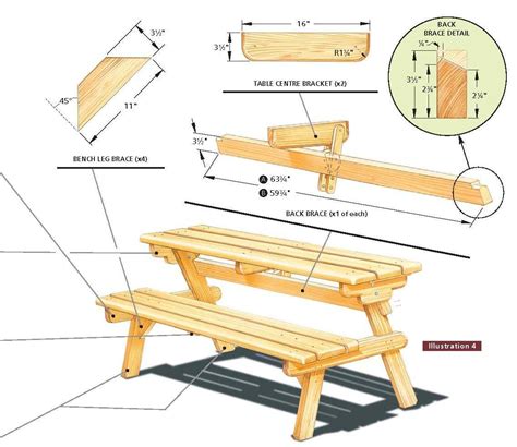 Plans wood picnic tables ~ Vatre