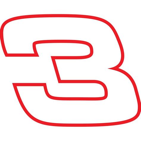 3 Inch Dale Earnhardt 3 Decal 2 Piece Decal - Etsy