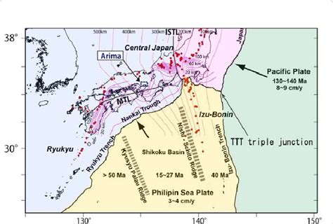Tectonic setting in Japan and location of the study area. The map shows... | Download Scientific ...